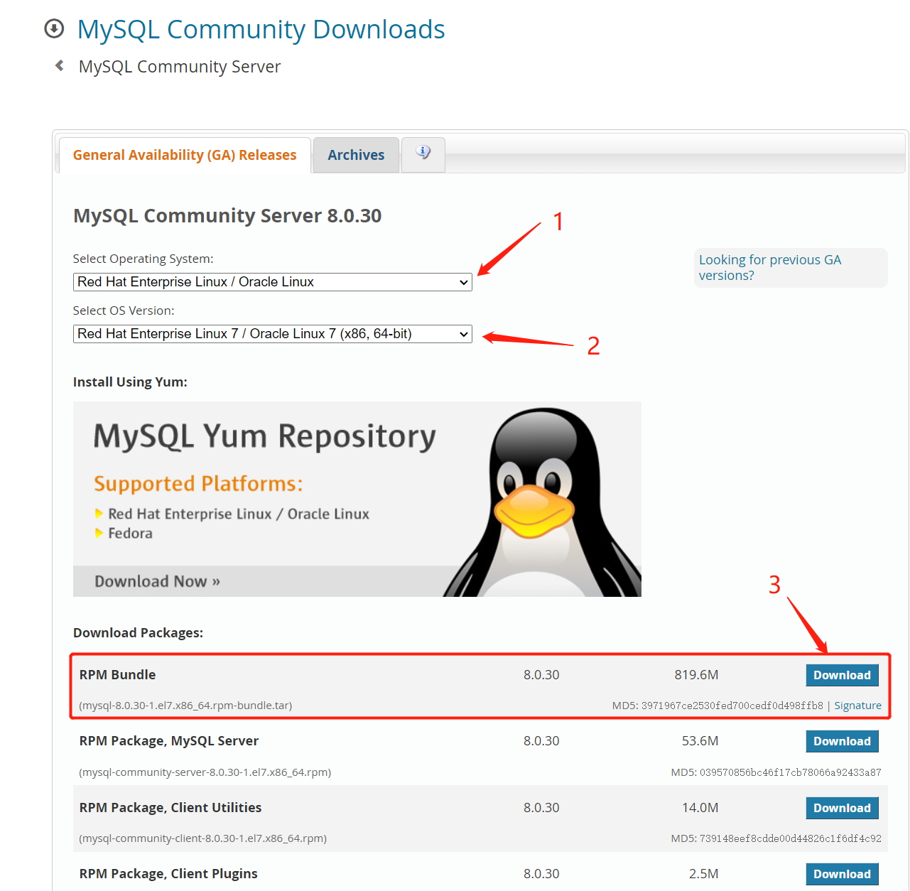 CentOS MySQL 语句